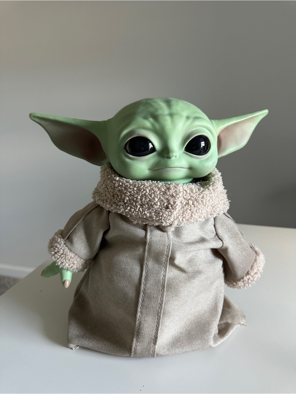 Mattel Star Wars Mandalorian Grogu Baby Yoda 11” Plush Soft Body Rubber Head👽🛸💚